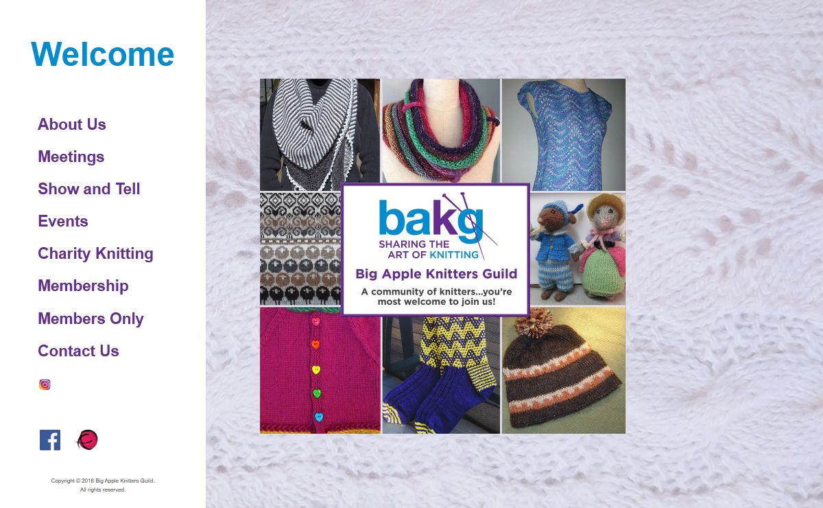 BAKG. “New York city” “knitting group” “knitting club” “knitting organization” “knitting lectures” “knitting classes” “knitting friends”