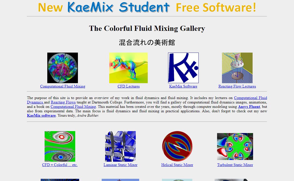 The Colorful Fluid Mixing Gallery