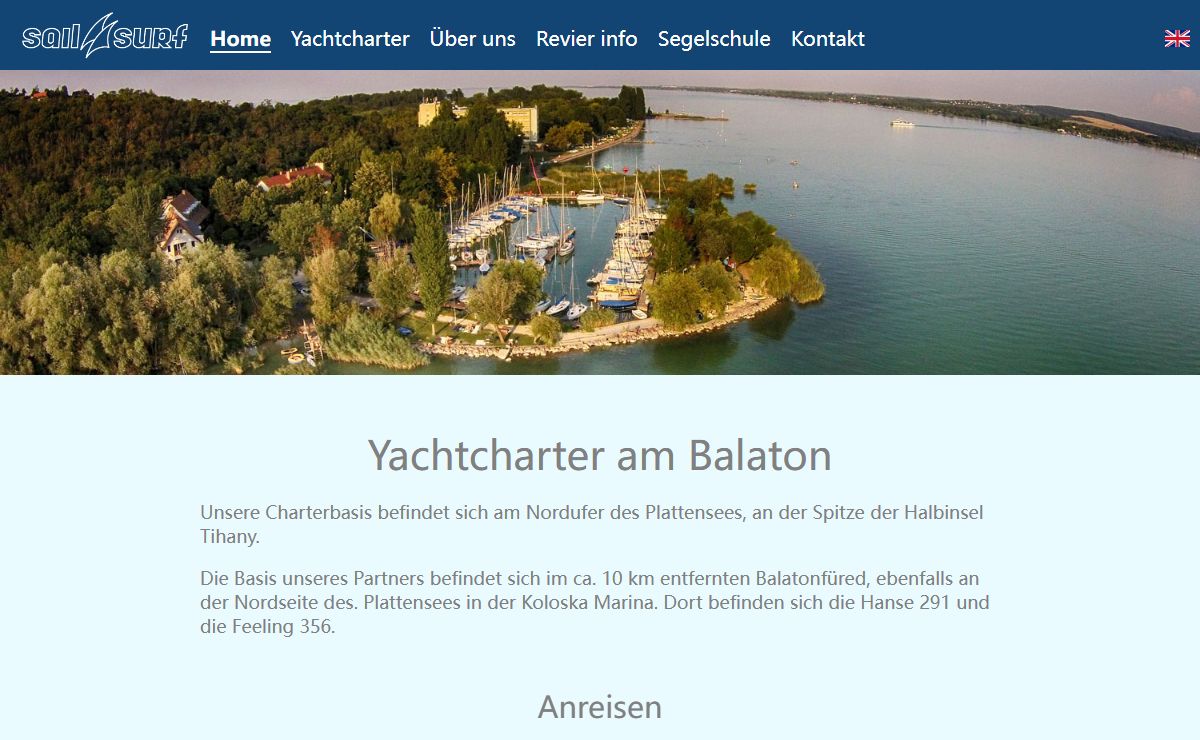 Yachtcharter am Balaton - Segelyachten am Plattensee