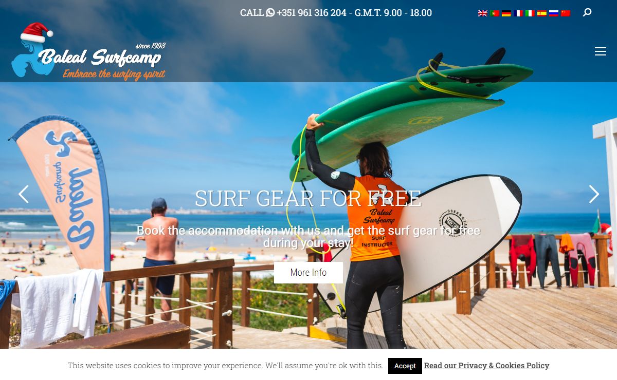 Surf Camp Portugal - Original Surf Camp & Surf School - Baleal Surf Camp