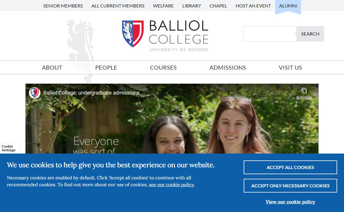 Balliol College, University of Oxford