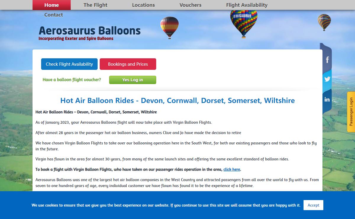 Hot Air Balloon Rides | Devon, Cornwall, Dorset, Somerset