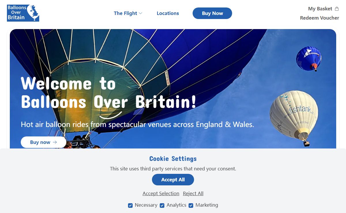 Hot Air Balloon Rides UK | Balloons Over Britain