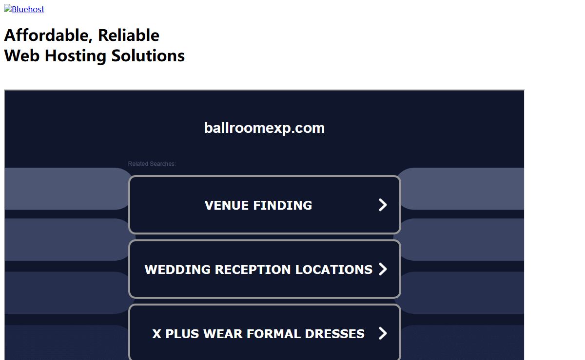 Welcome ballroomexp.com - BlueHost.com