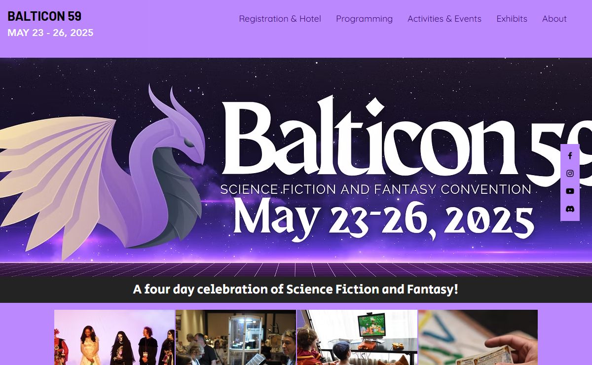Balticon 59 | Baltimore's Science Fiction Convention