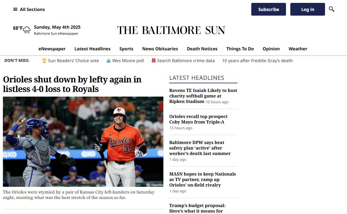 Baltimore Sun – Baltimore Sun: Your source for Baltimore breaking news, sports, business, entertainment, weather and traffic