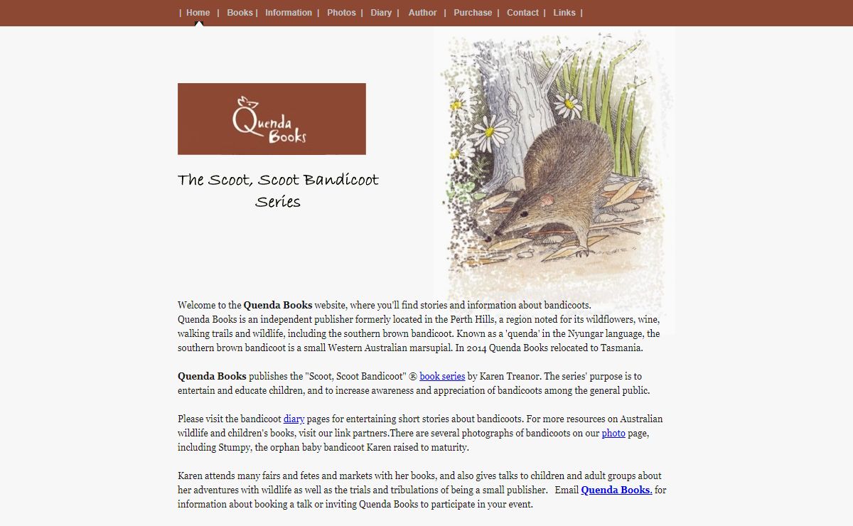Bandicoot Books for Children by Quenda Books