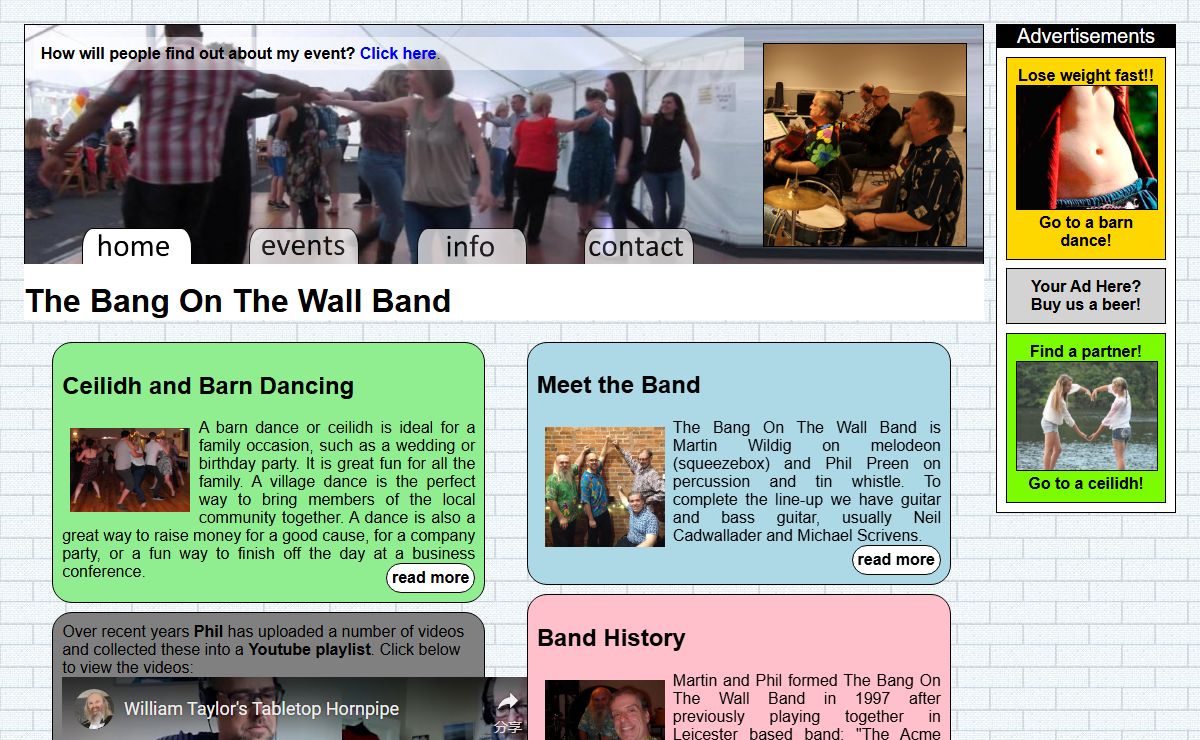 The Bang On The Wall Band - Ceilidh & Barn Dance