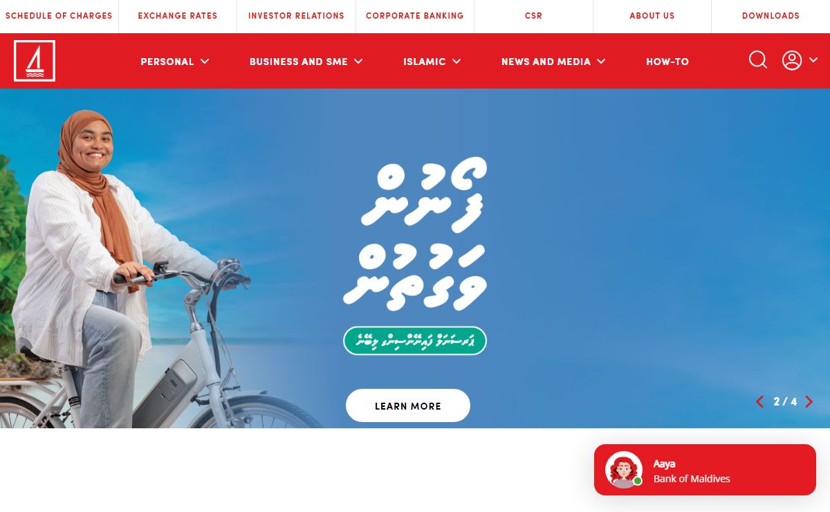 Bank of Maldives - Homepage