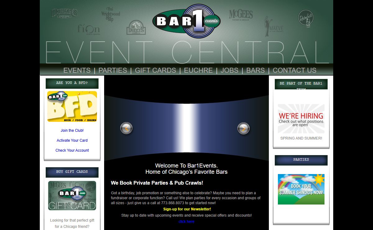 Bar1Events :: Event Central