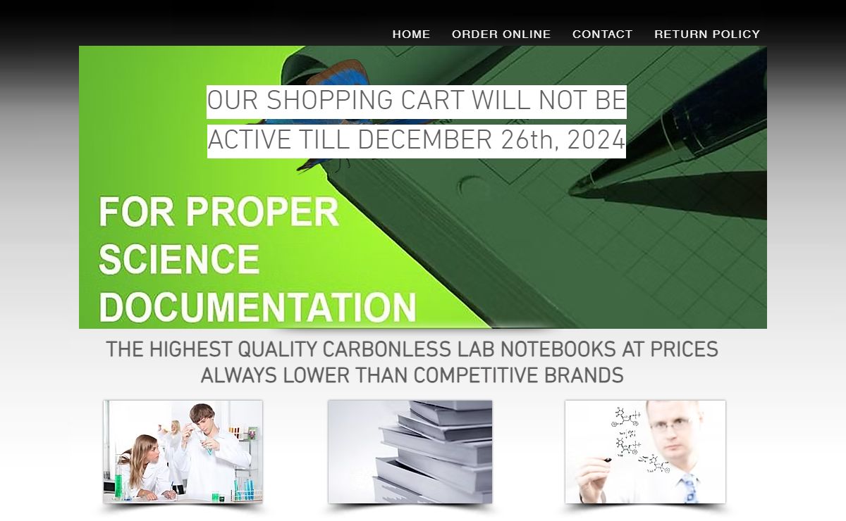 Lab Notebooks | Barbakam Carbonless Lab Notebooks | United States