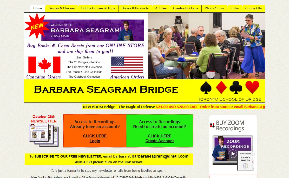 Barbara Seagram | Toronto School of Bridge