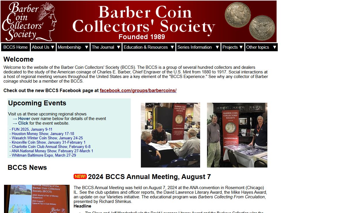 Barber Coin Collectors' Society