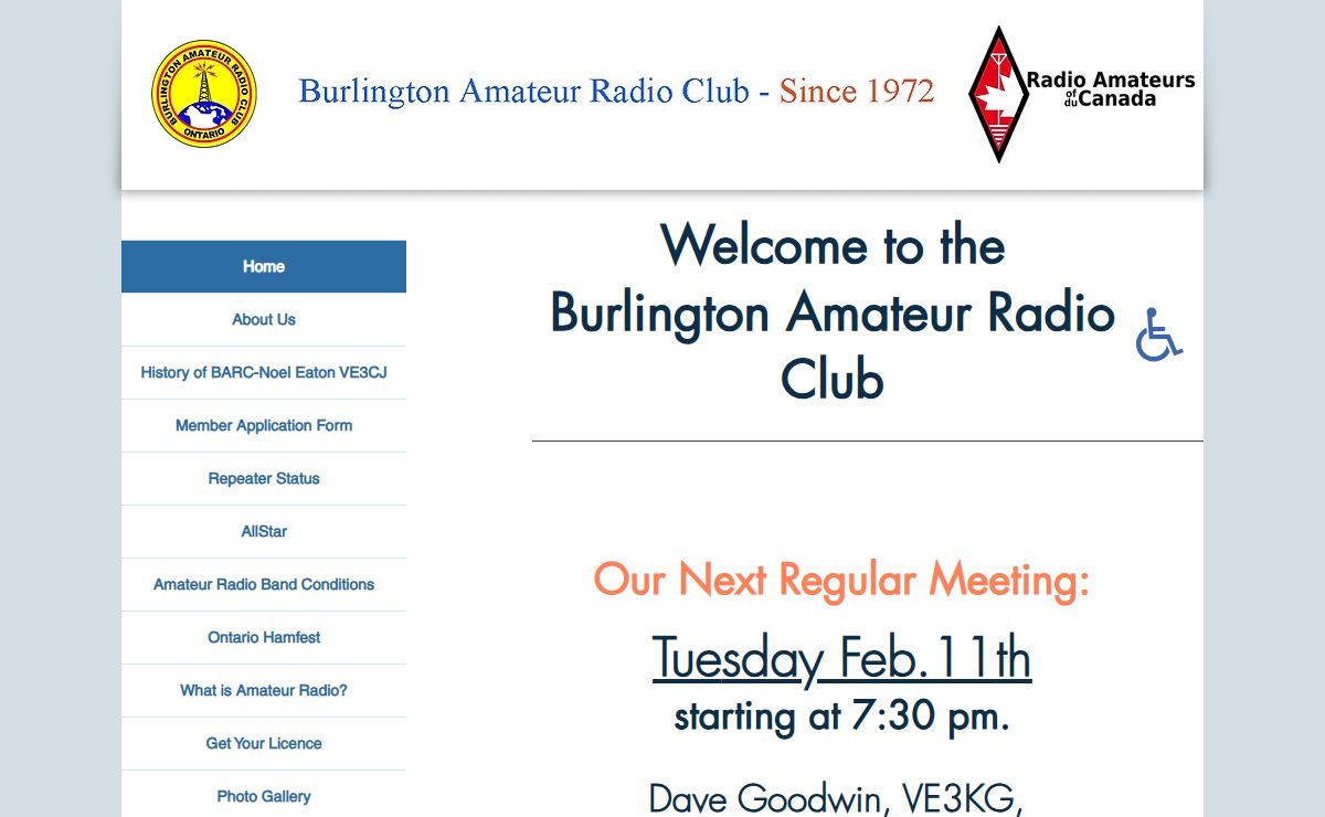 Burlington Amateur Radio Club - Burlington, Ontario, Canada - VE3RSB