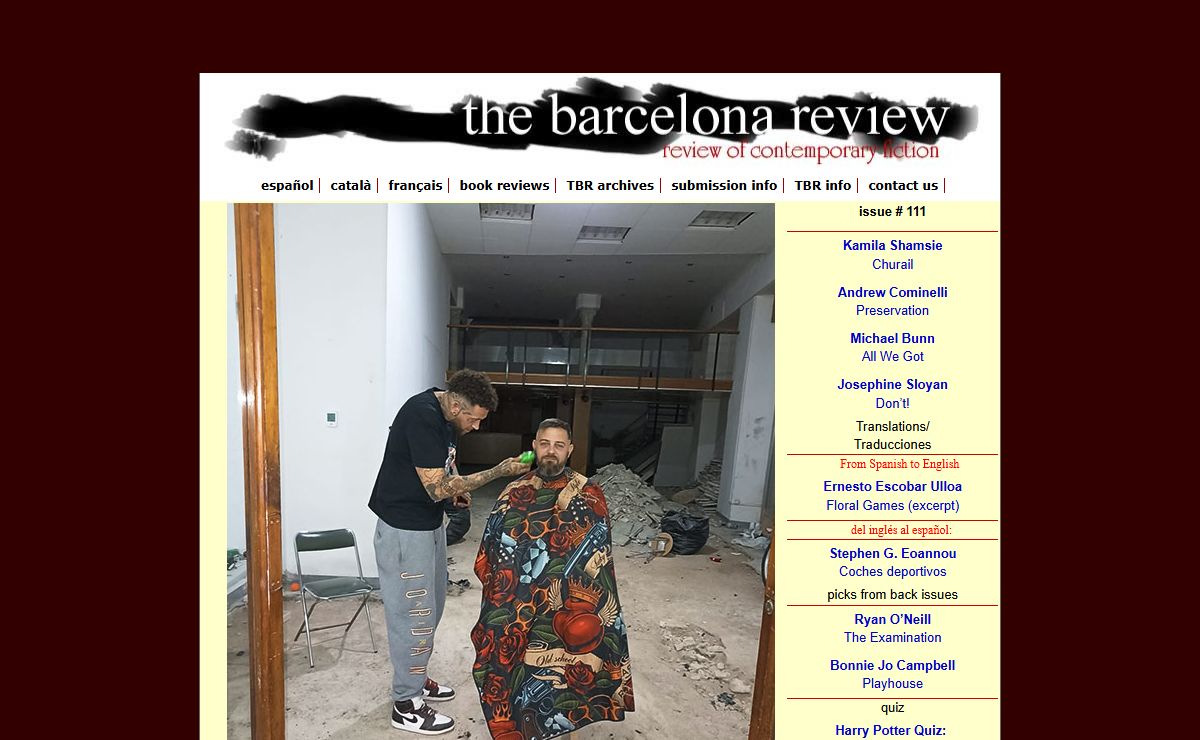 The Barcelona Review. International Review of Contemporary Fiction. with literary quizzes, book reviews and interviews