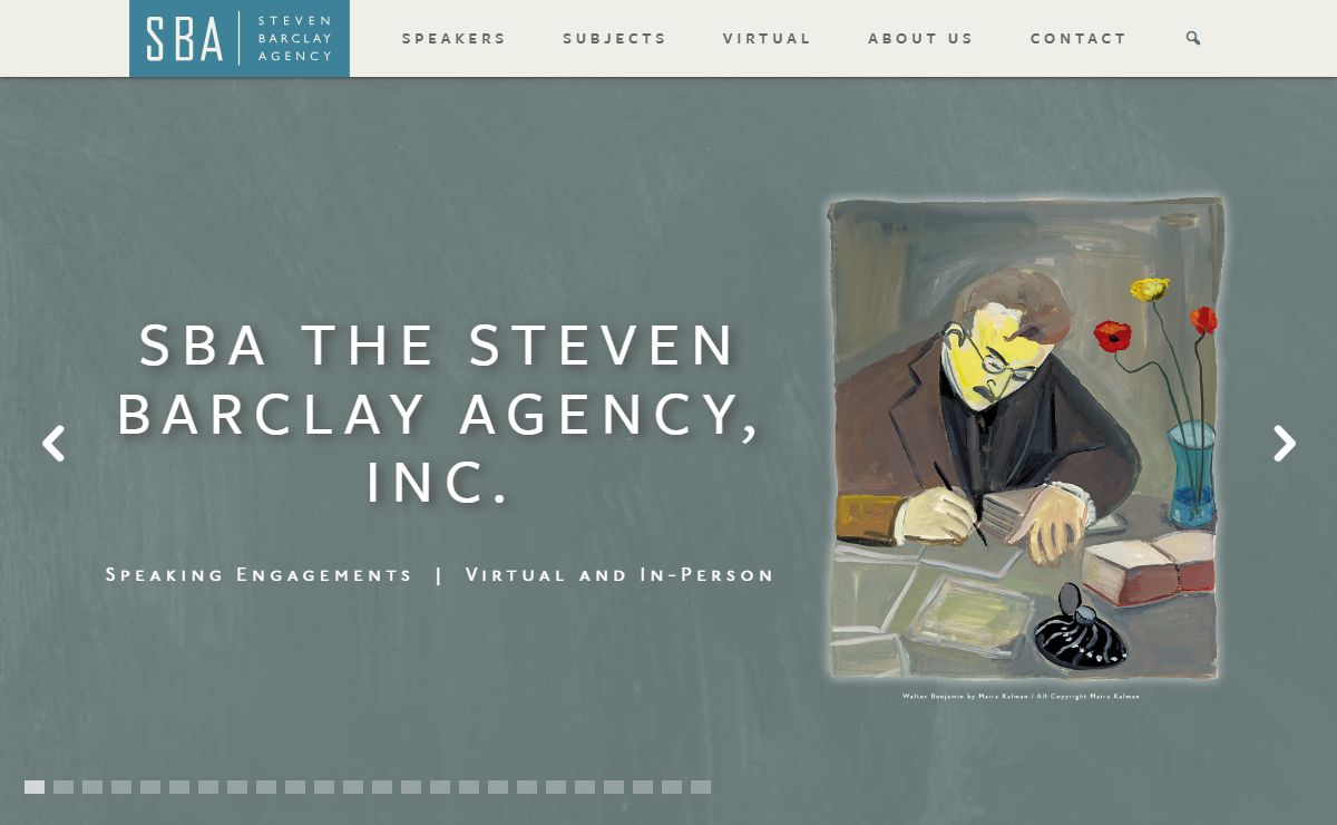 Steven Barclay Agency: Speaking Engagements, virtual and in-personThe Steven Barclay Agency, Inc.