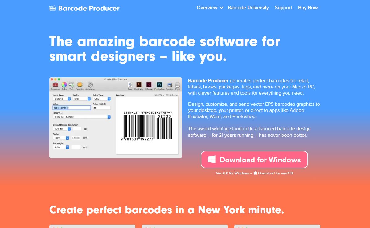 Barcode Producer - Mac Barcode Software - Barcode Generator