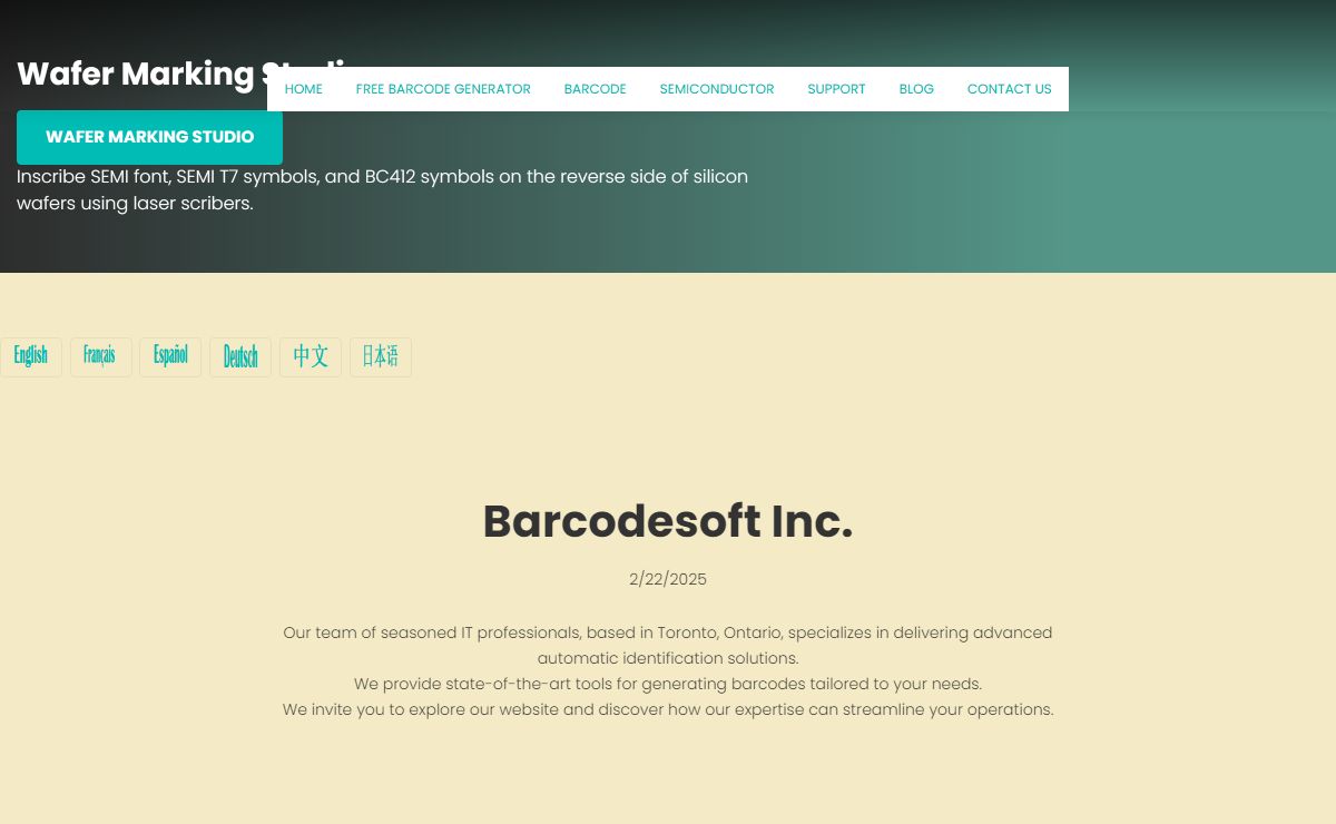 Barcodesoft provides barcode software and web service.