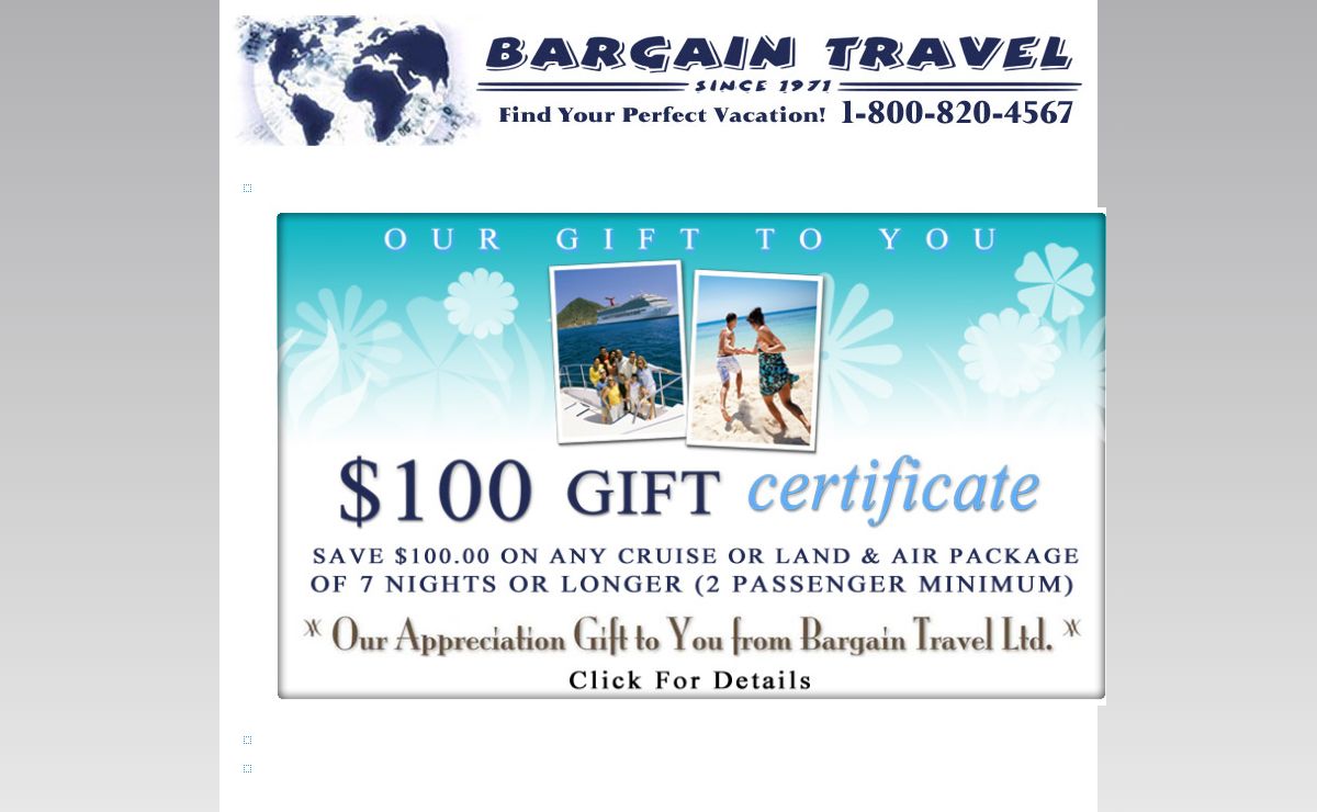 Bargain Travel Cruises | Group Cruises | Cheap Travels | Discounted Packages & Deals