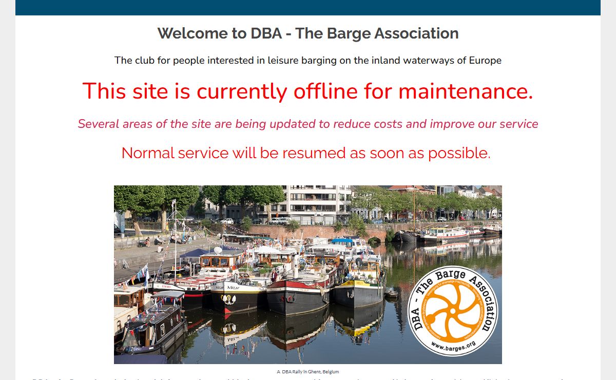 DBA - The Barge Association - Offline