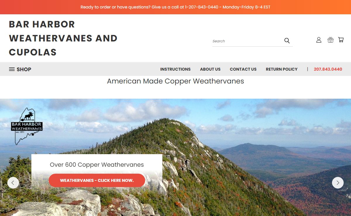 Bar Harbor Weathervanes and Cupolas