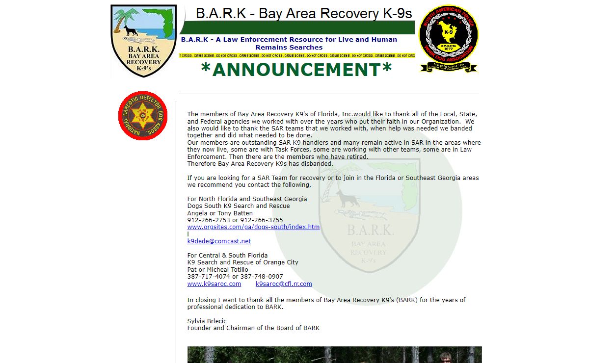 B.A.R.K - Bay Area Recovery K-9s