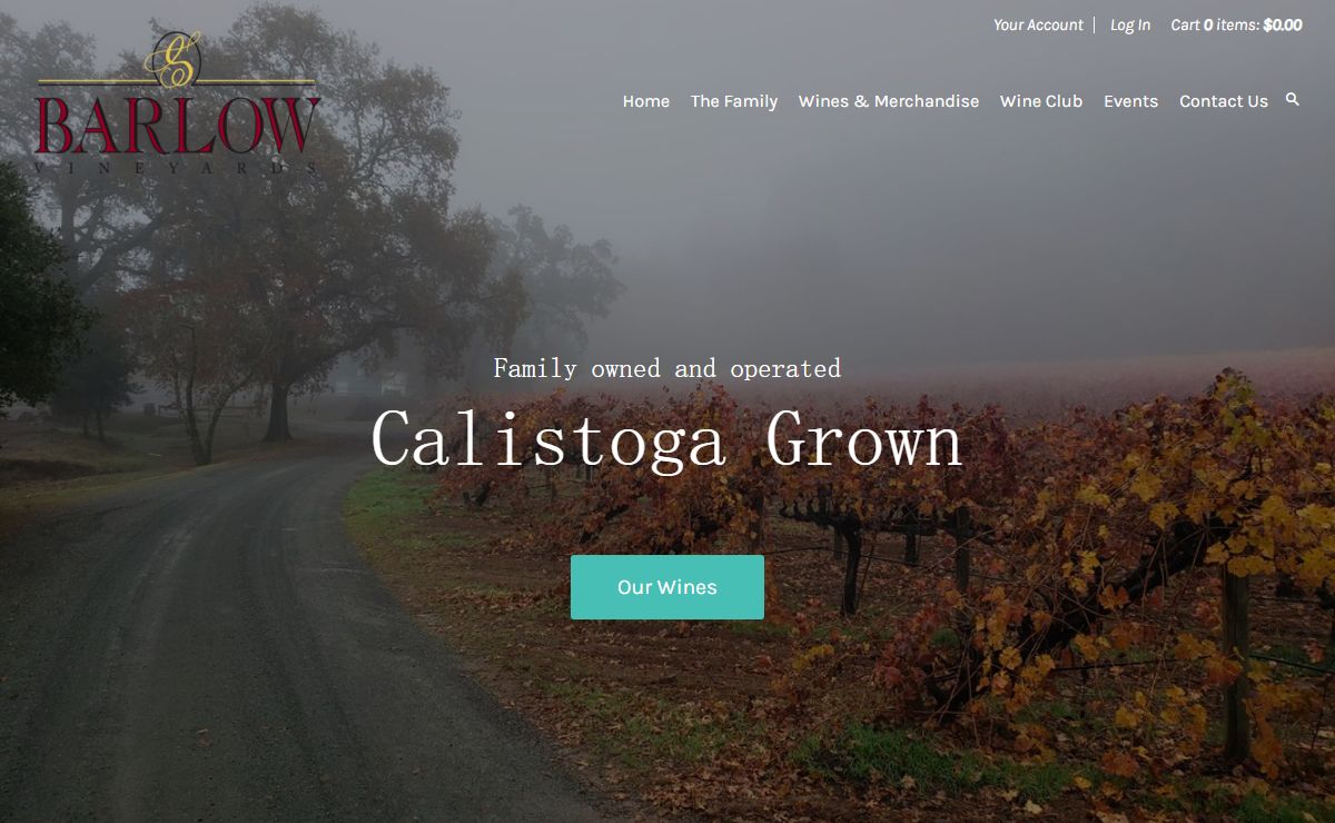 Barlow Vineyards - Homepage