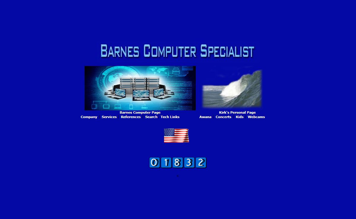 Barnes Computer Specialist and Kirk Barnes' Personal page
