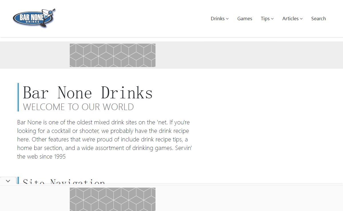 Drink Recipes, Drinking Games and More at Bar None Drinks