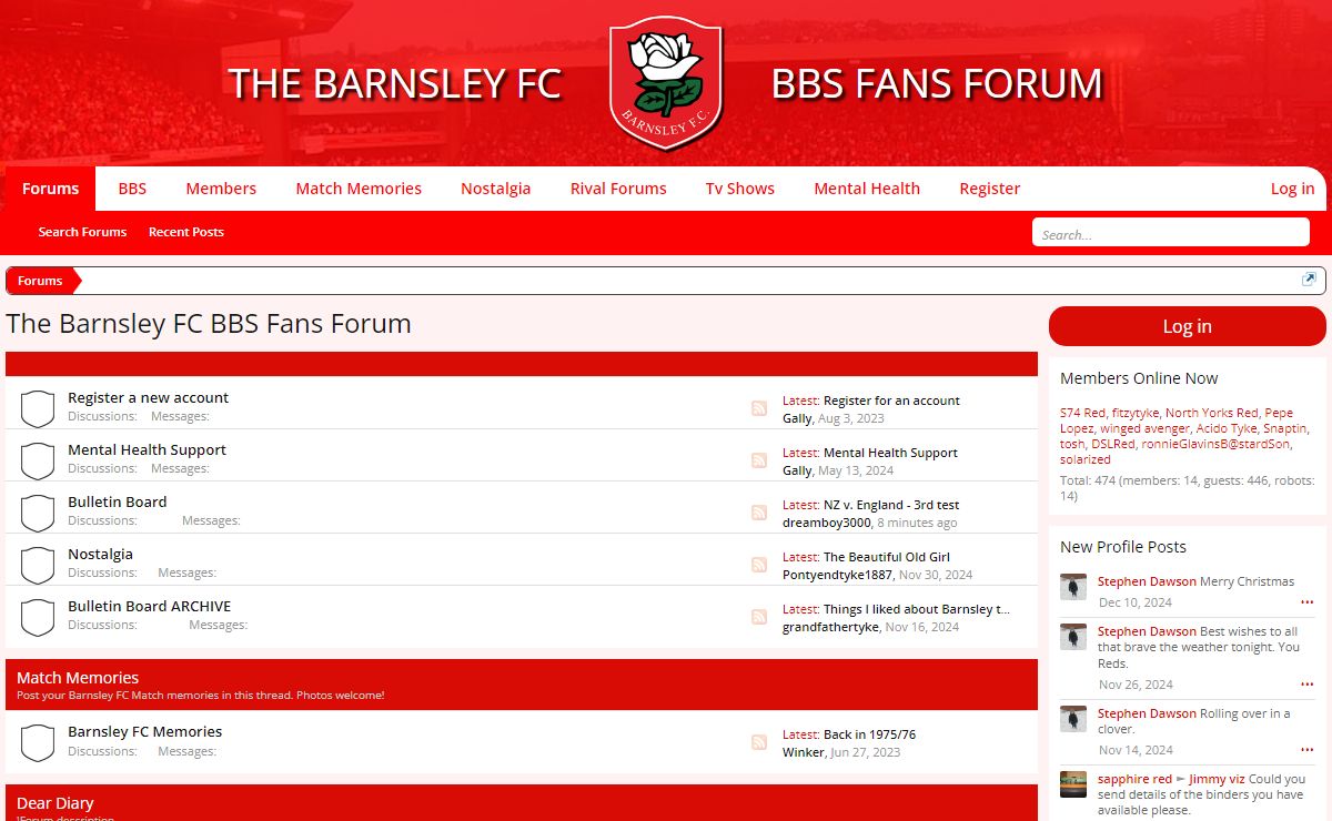 The Barnsley FC BBS Fans Forum
