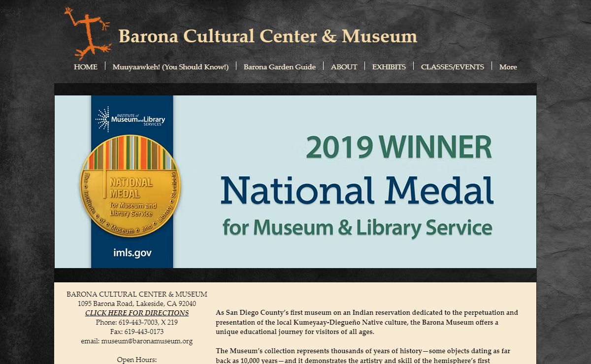 Home | Barona Cultural Center & Museum | California