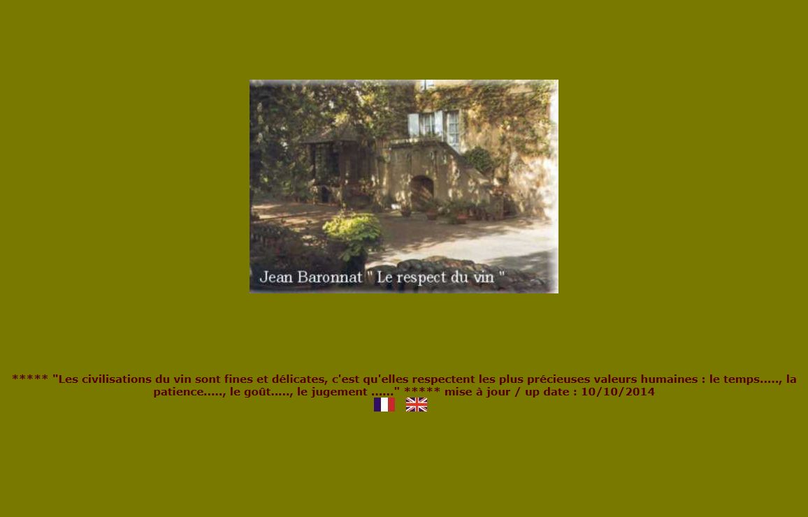 BARONNAT Jean - Le respect du Vin -