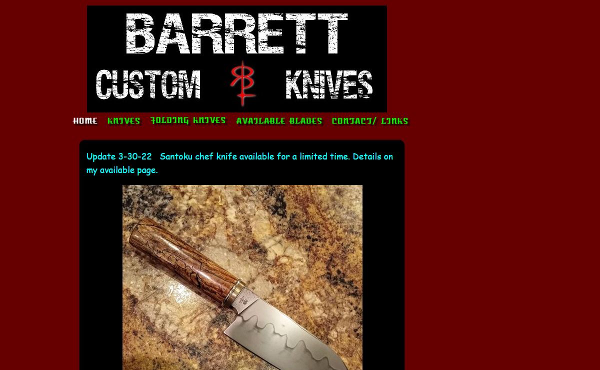 Barrett Custom Knives - Home