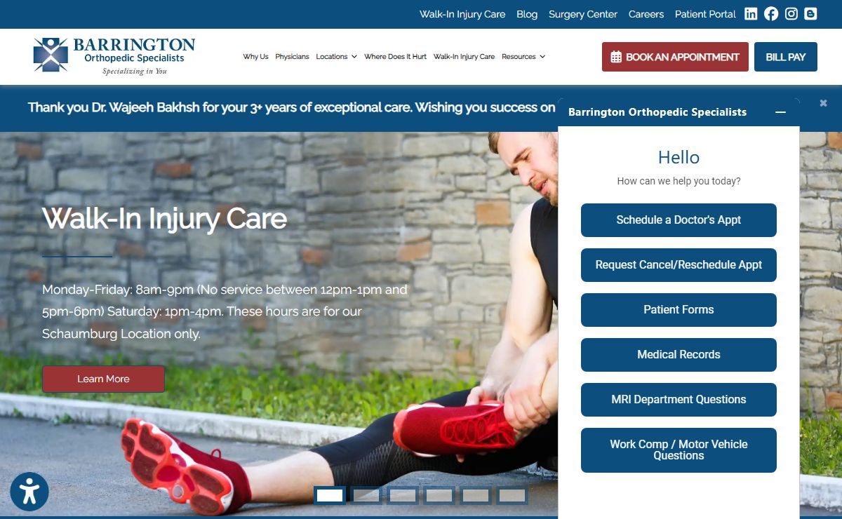 Barrington Orthopedic Specialists - Illinois | Orthopedic Surgeon Near Me