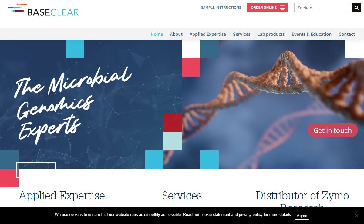 The microbial genomics experts since 1993 | BaseClear B.V.