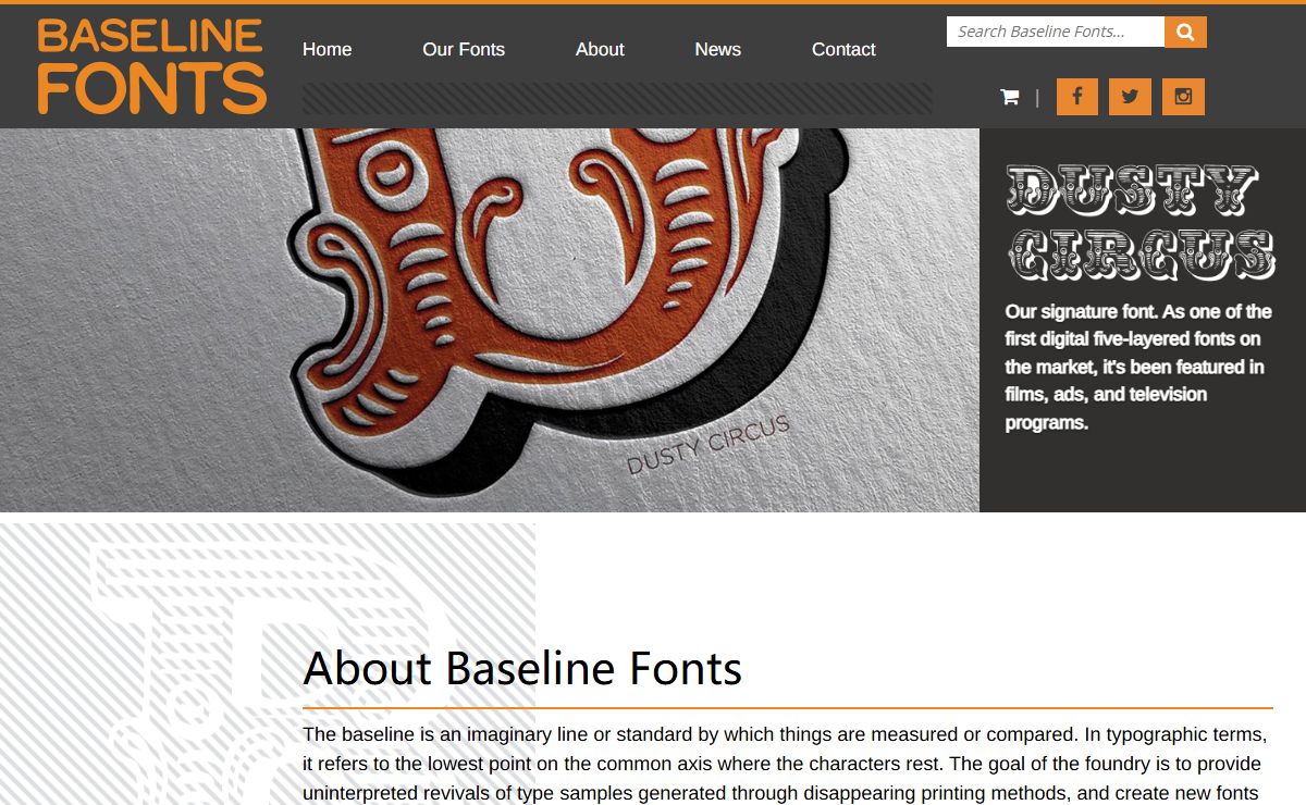 Baseline Fonts | New Fonts | Custom Typography