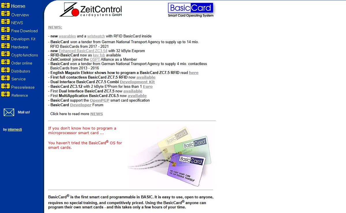 smartcard : an inexpensive BASIC programmable smart card - program your own smartcard
