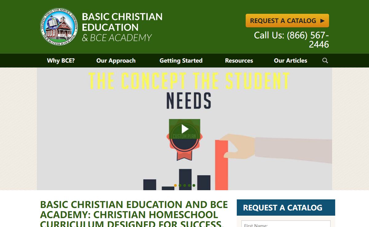 Basic Christian Education: Christian Homeschool Curriculum
