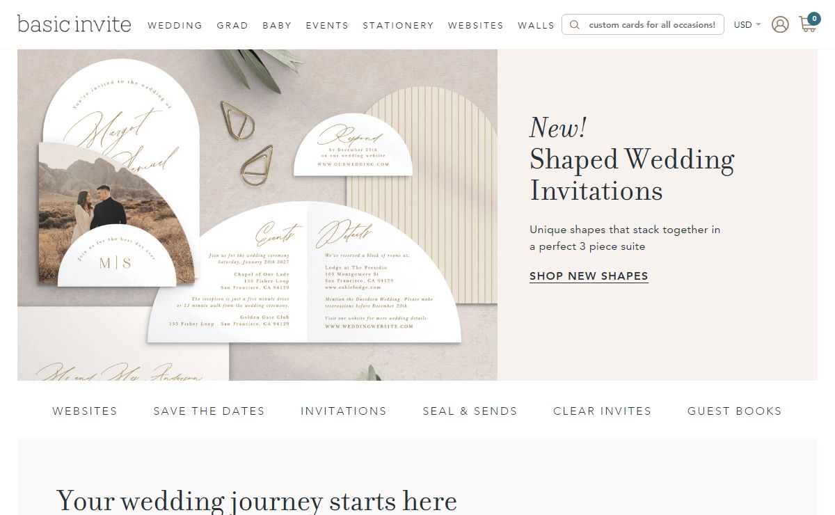 Invitations, Announcements, and Photo Cards | Basic Invite