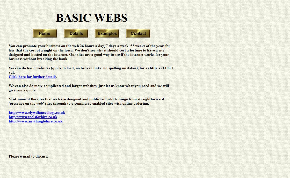 Basic Website Design and Hosting