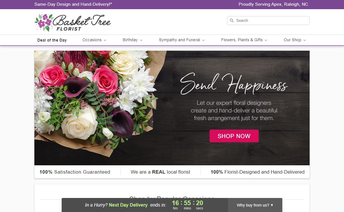 Same-Day Flower Delivery Apex, Raleigh NC | Local Apex, Raleigh Florist