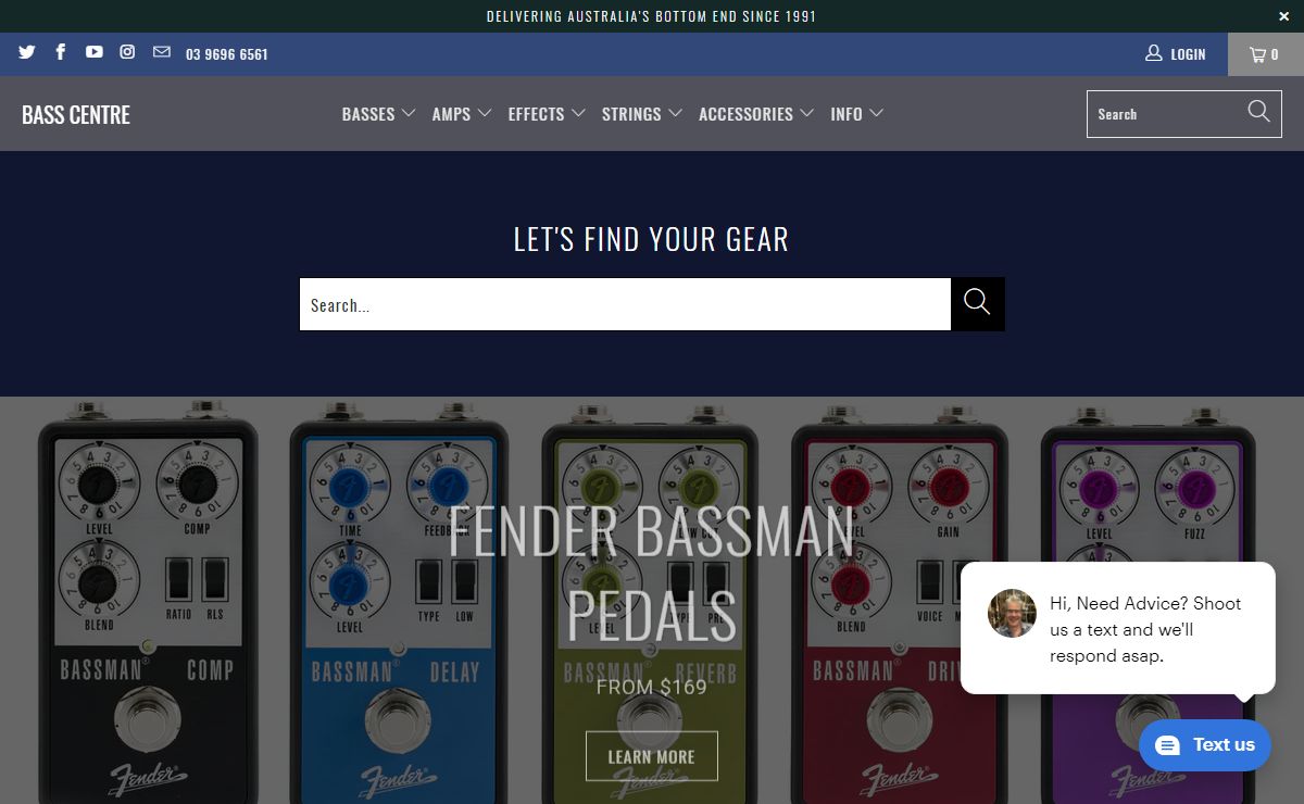 Bass Centre - Australia's Biggest And Best Bass Guitar And Amp Shop