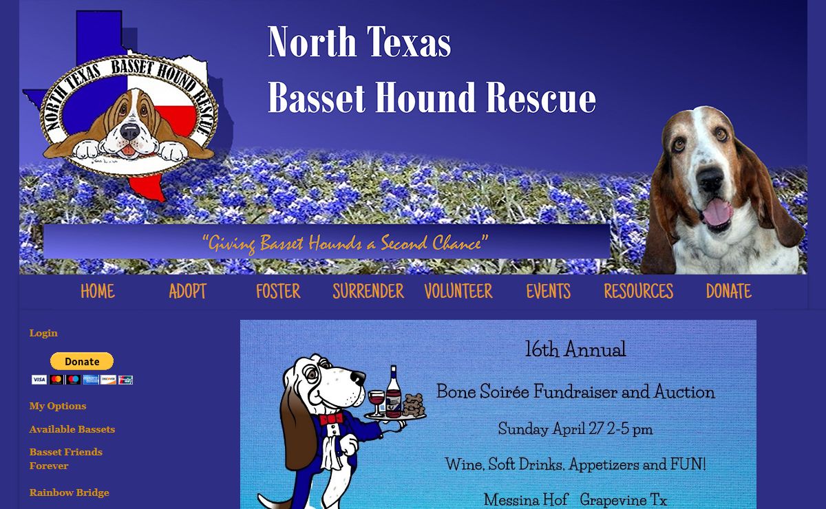 Welcome to North Texas Bassest Hound Rescue