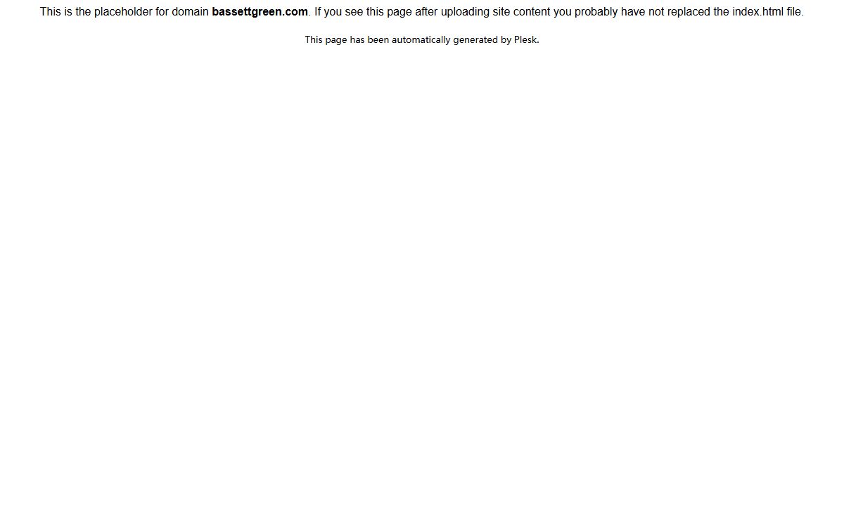 PlaceHolder for bassettgreen.com