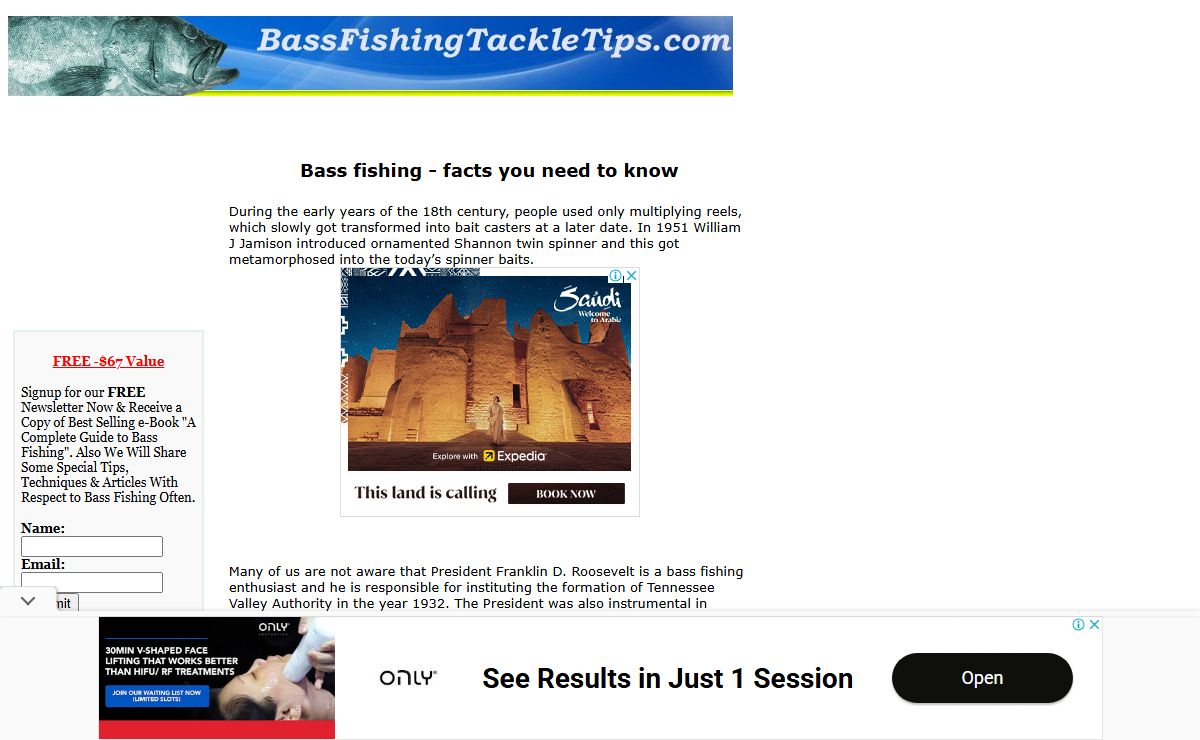 Bass Fishing Facts | Bassfishing Homepage