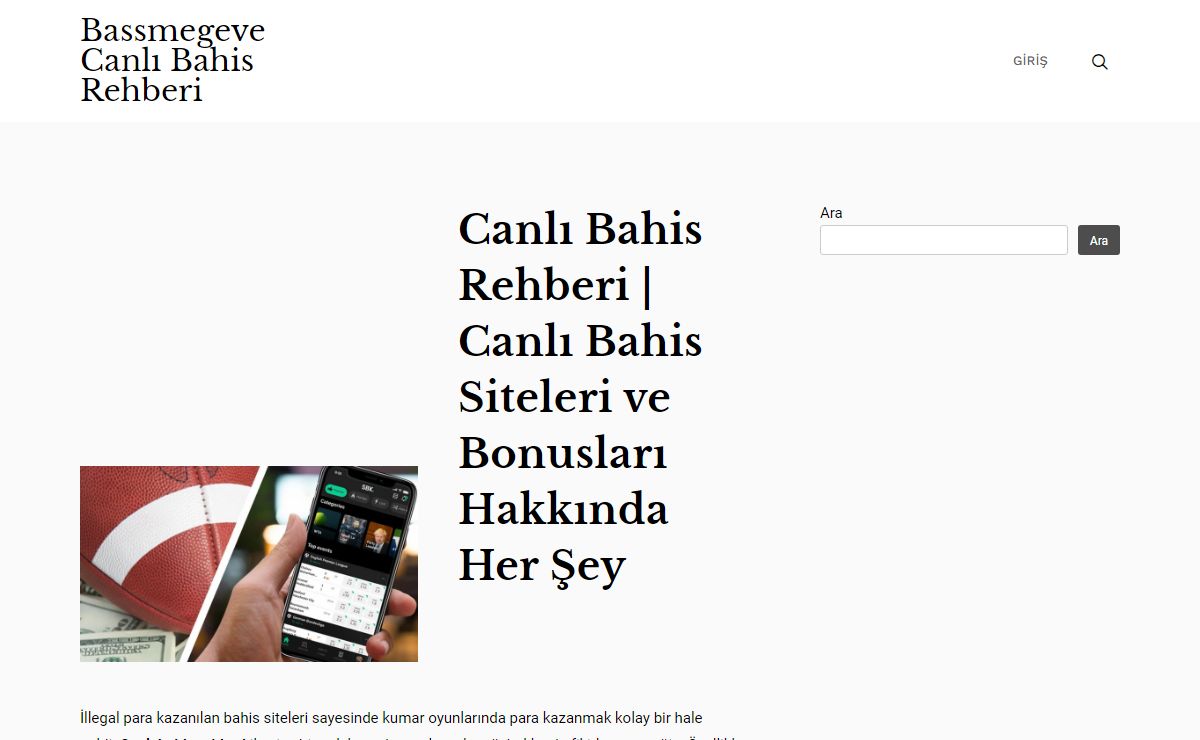 Canlı Bahis Rehberi | Canlı Bahis Siteleri ve Bonusları Hakkında Her Şey