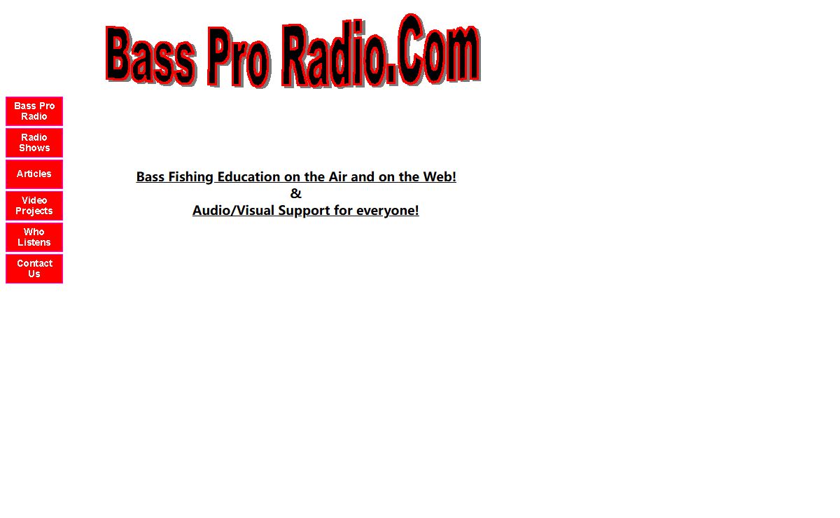 Bass Fishing Education on the Air and on the Web