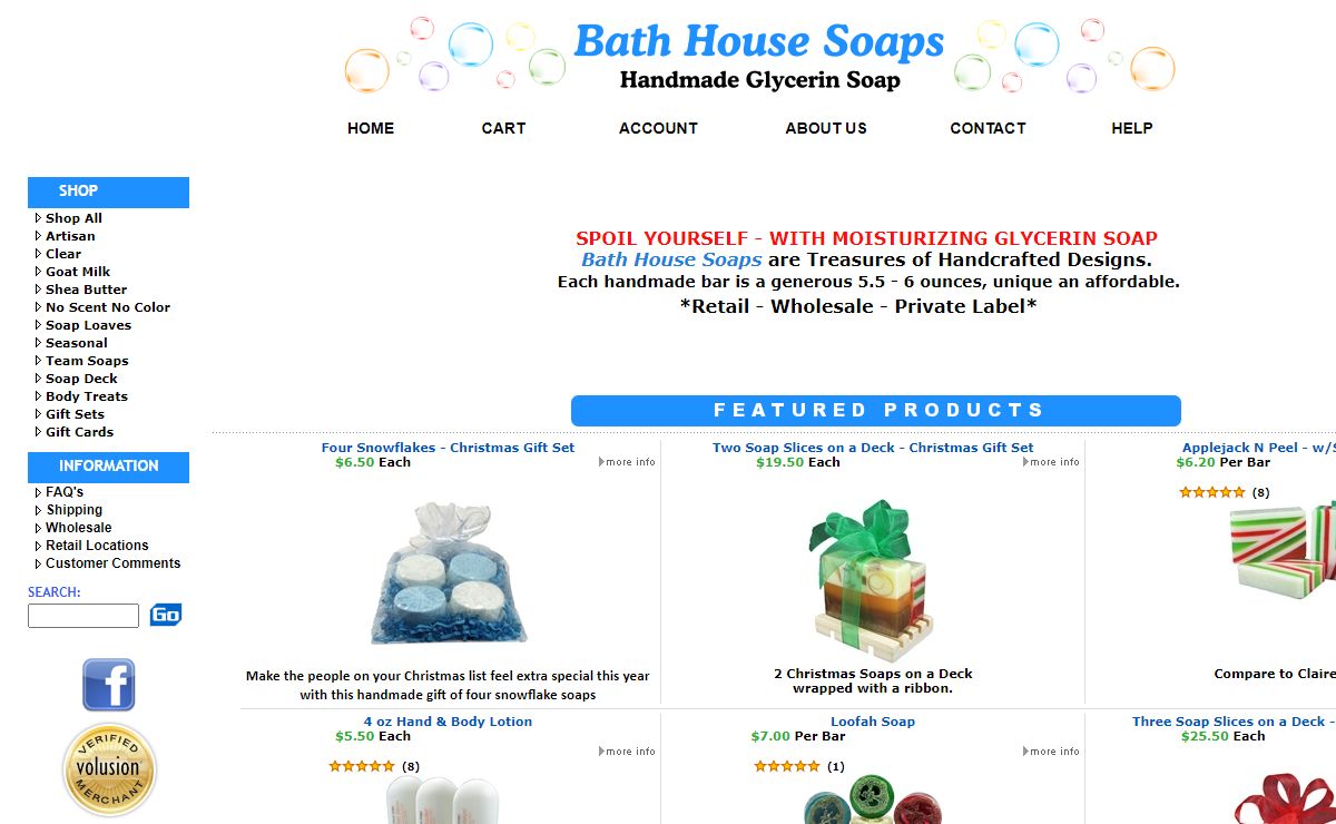 Bathhouse Soaps: Glycerin Soap, Lotions and Personal Care