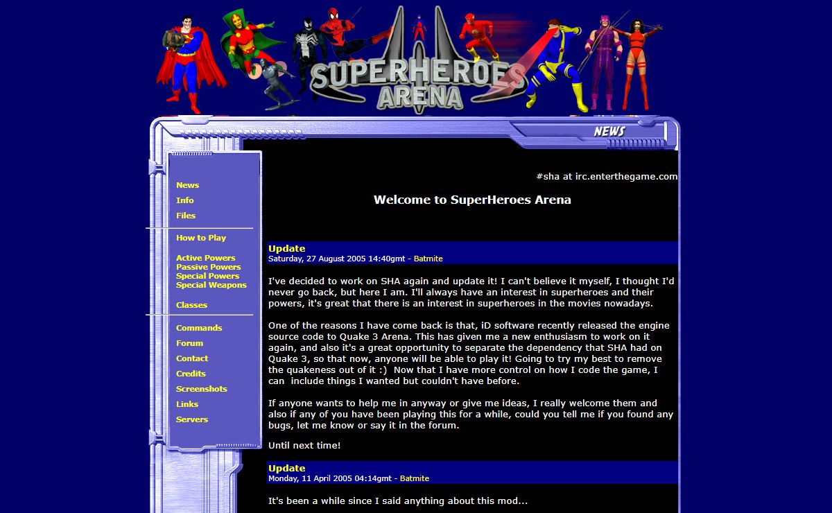 SuperHeroes Arena - News