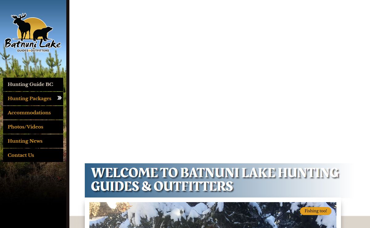 BC Hunting Packages - Batnuni Lake Guides and Outfitters